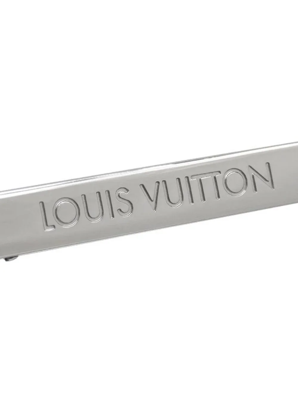 Louis Vuitton Sunglasses LV Rise Square 56 15 Acetate Metal Black Silver LV